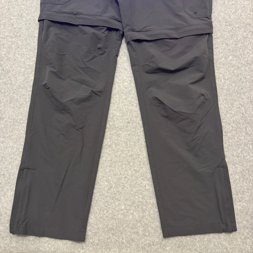 World Wide Sportsman Mens 36x32 Convertible Cargo Hiking Pants Grey Zip Off - Picture 6 of 11